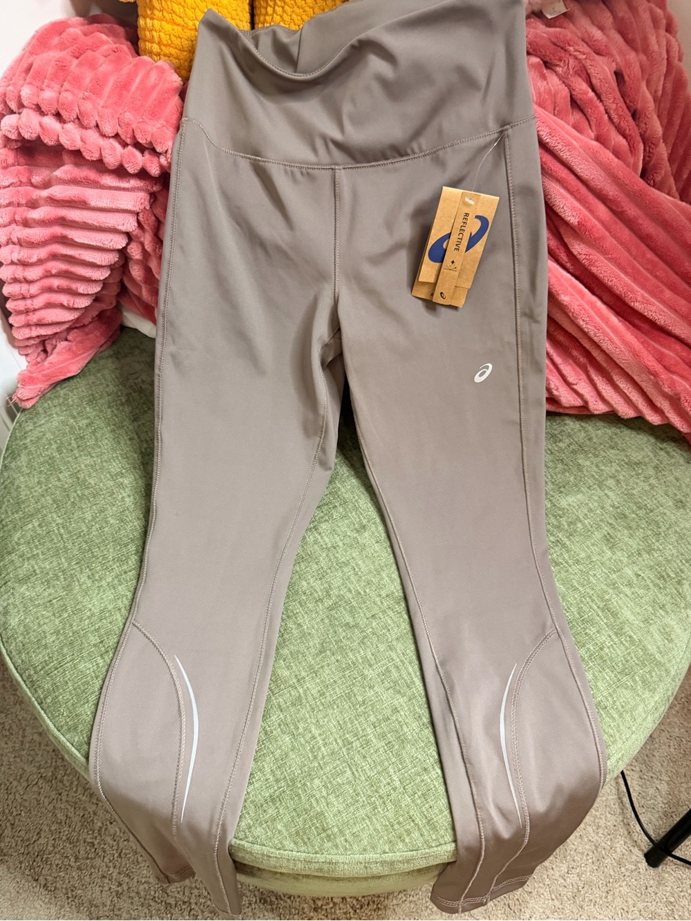 ASICS Taupe Performance Leggings